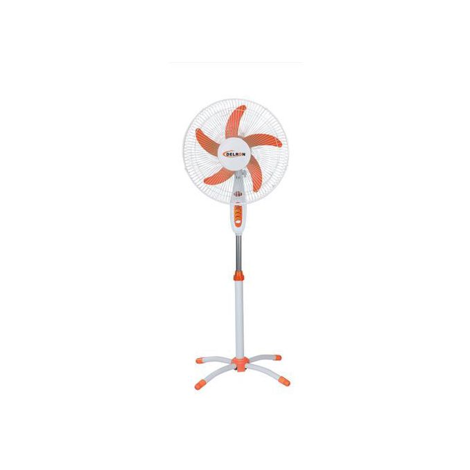 2 x Delron DSF-45 Standing Fan 16" Orange