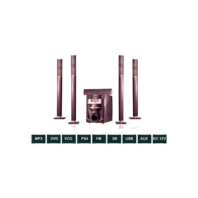 Westpool Wp5100-5.1 Channel Bluetooth Tall Speaker With Remote Control