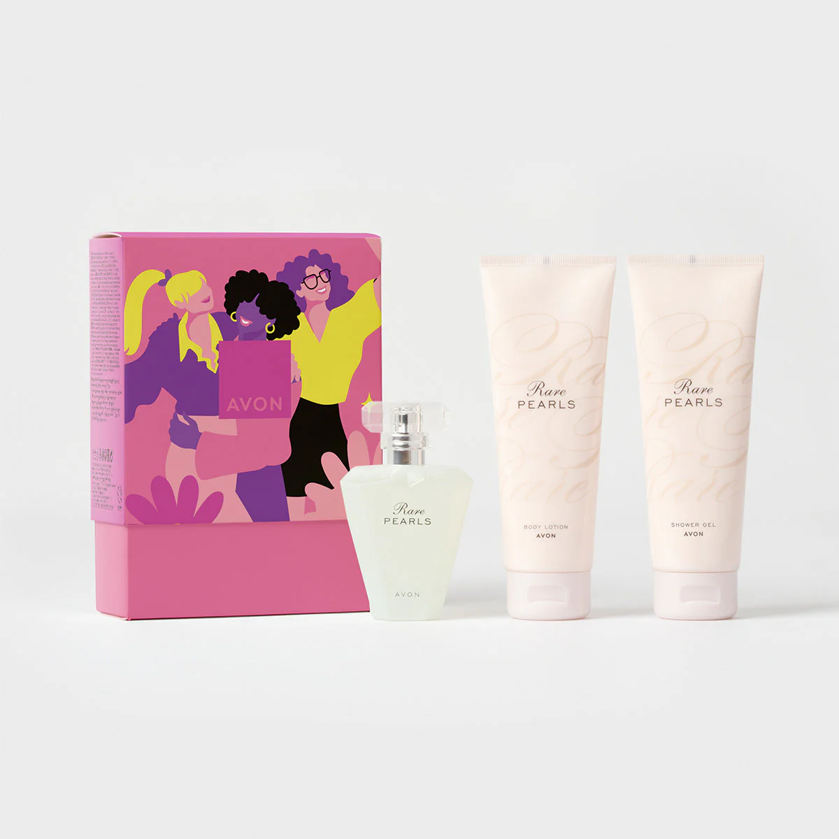 Avon Rare Pearls Set (Eau de Parfum, Shimmer Shower Gel & Body Lotion)