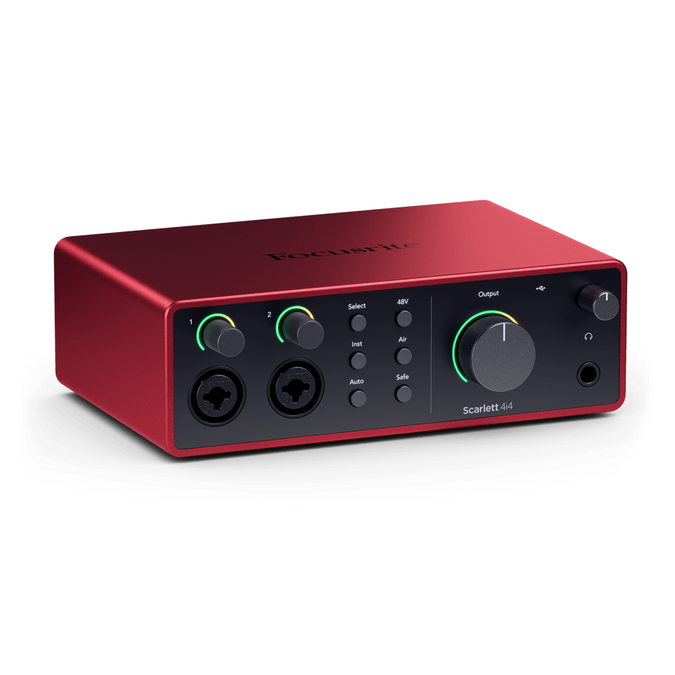 Focusrite Scarlett 4i4 Sound Card 4th Generation USB-C Audio Interface for Mac and PC